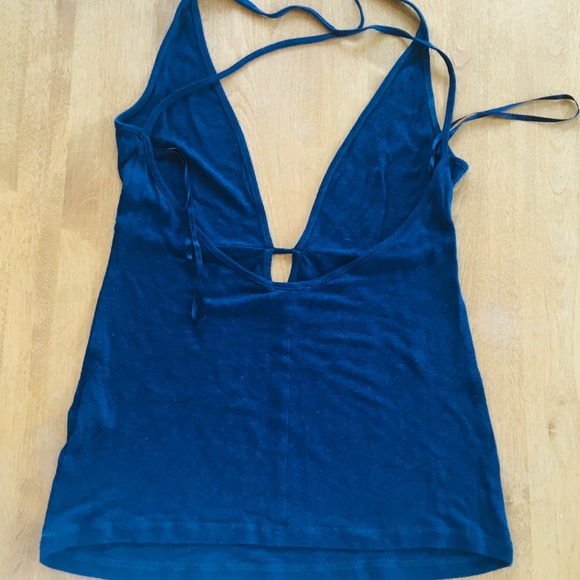 Versace Jeans Navy Blue halter top - xs - Picture 4 of 7